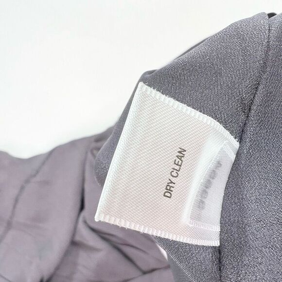 Garnet Hill Dress Womens 12 3/4 Sleeve Crochet Grey Pockets Flowy Comfort - Picture 9 of 12